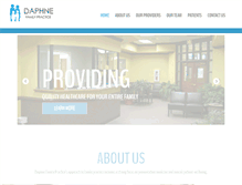 Tablet Screenshot of daphnefamilypractice.com